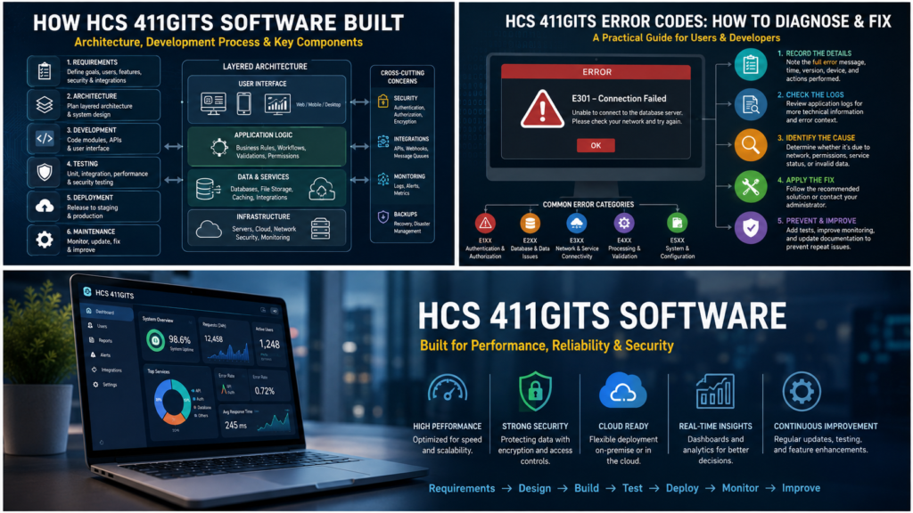 how hcs 411gits software built