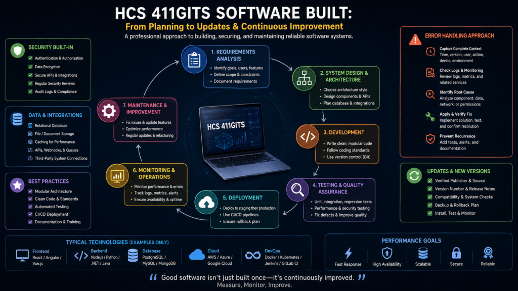 how hcs 411gits software built