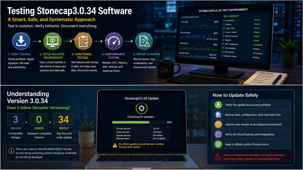 Testing Stonecap3.0.34 Software