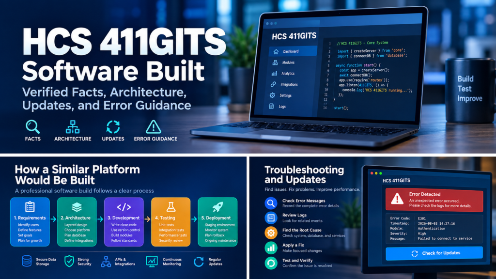How HCS 411GITS Software Built: Verified Facts, Architecture, Updates, and Error Guidance how hcs 411gits software built
